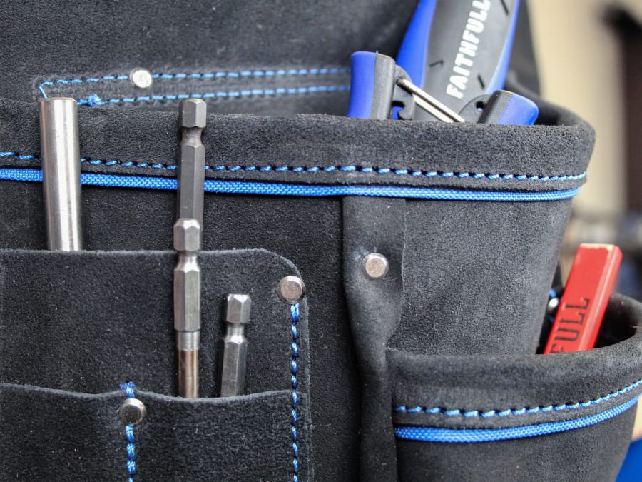 Faithfull FAISTNP2B Single Tool & Nail Pouch
