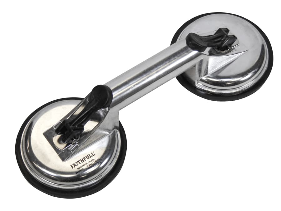 Faithfull FAISUCPAD2P Aluminium Double Suction Lifter