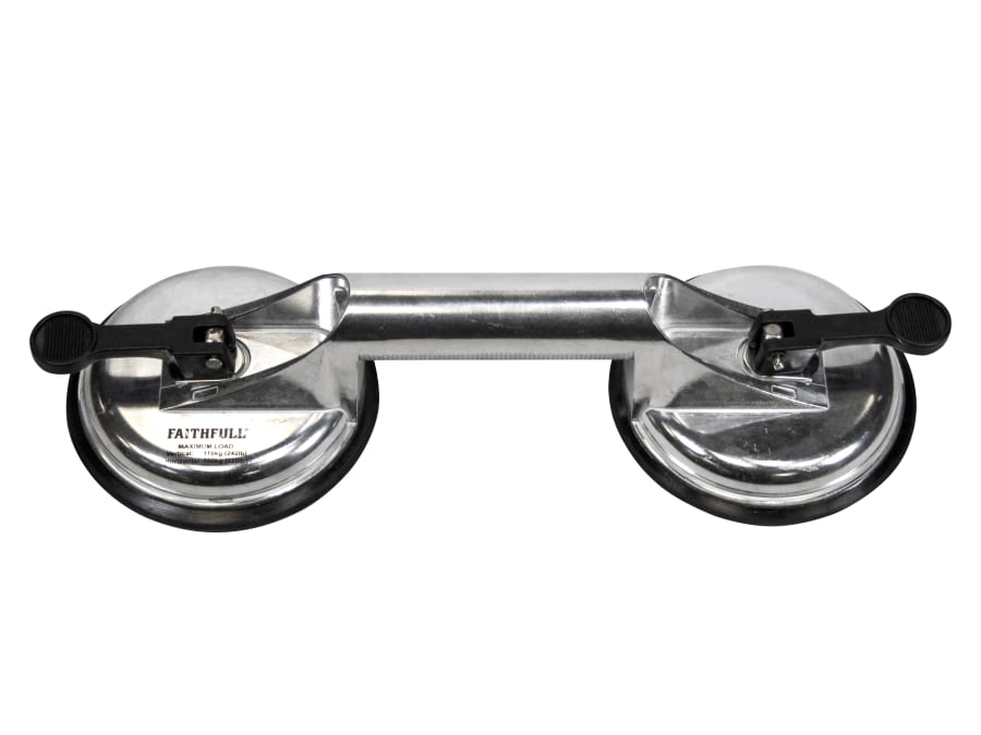 Faithfull FAISUCPAD2P Aluminium Double Suction Lifter
