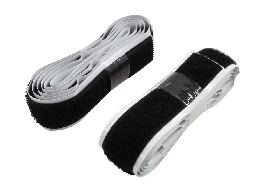 Faithfull FAITAPEHLB Hook & Loop Self Adhesive Tape 20mm x 1m Black