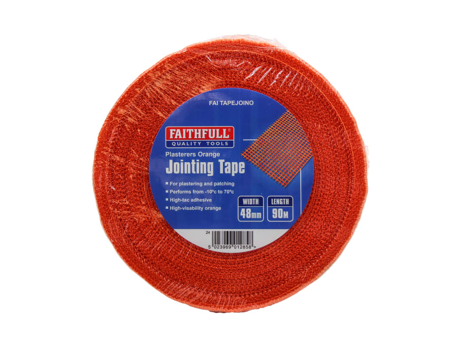 Faithfull FAITAPEJOINO Plasterers Orange Jointing Tape 48mm x 90m