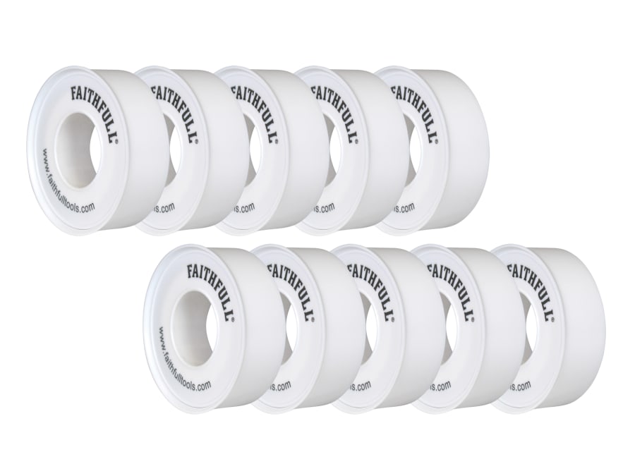 Faithfull FAITAPEPTF10 12mm x 12m PTFE Tape
