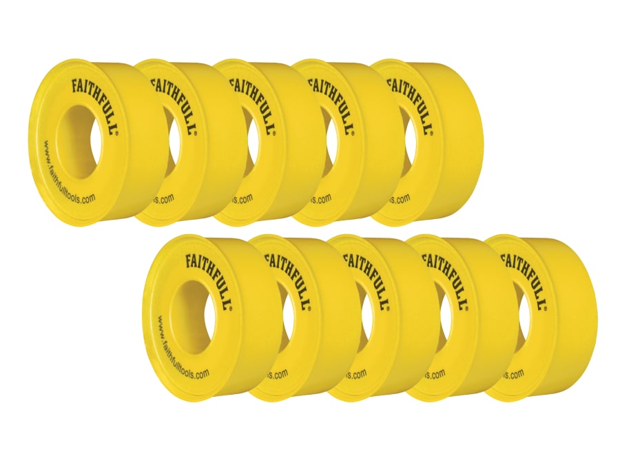 Faithfull FAITAPEPTGAS 12mm x 5m PTFE Gas Tape