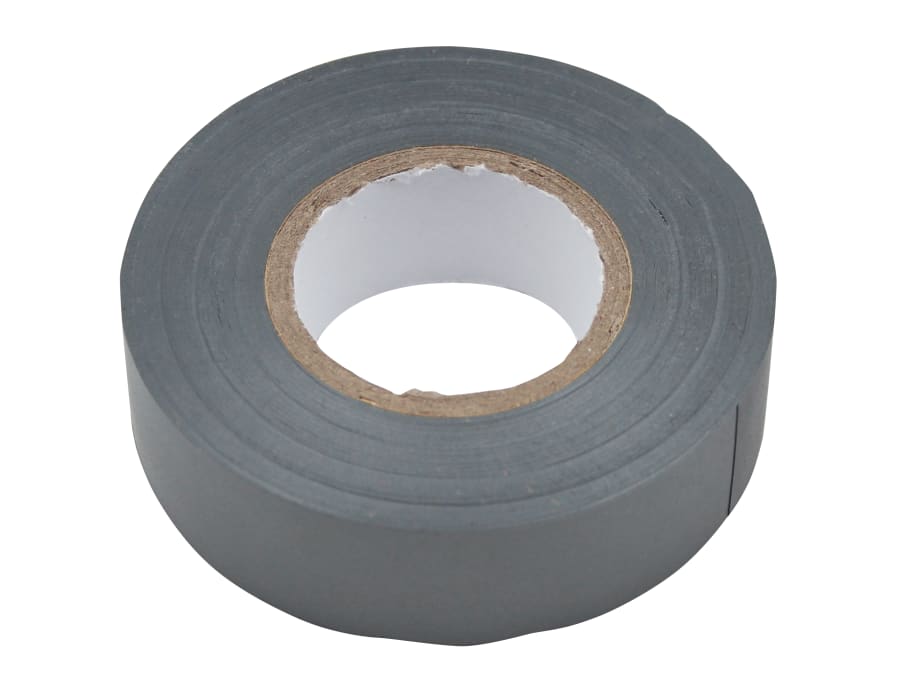 Faithfull FAITAPEPVCGR 19mm x 20m PVC Electrical Tape Grey