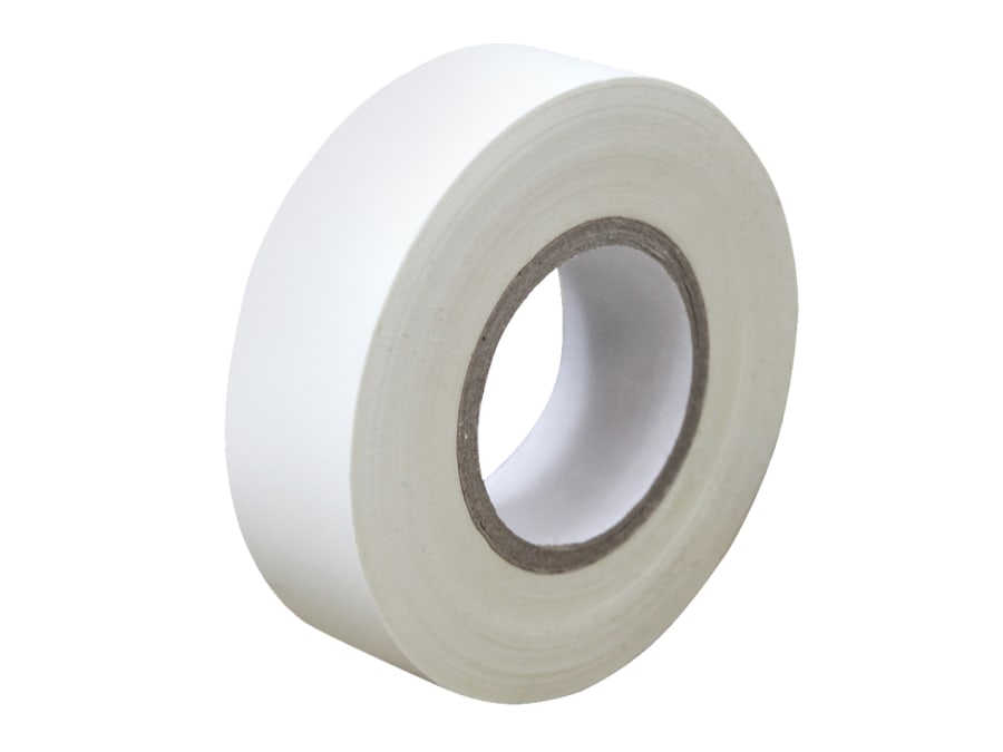 Faithfull FAITAPEPVCW 19mm x 20m PVC Electrical Tape White