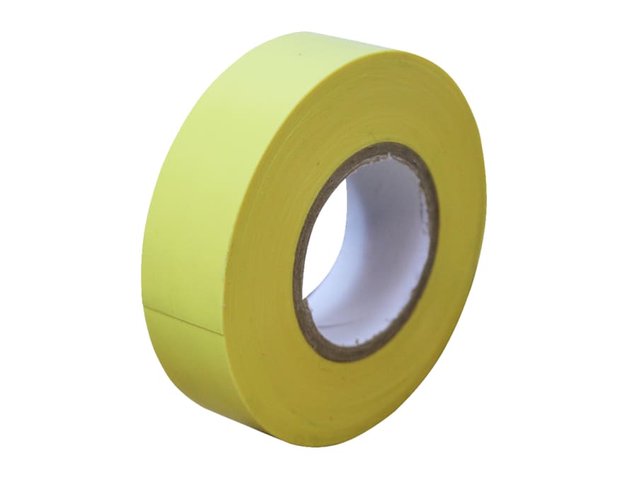 Faithfull FAITAPEPVCY Yellow PVC Electrical Tape 19mm x 20m