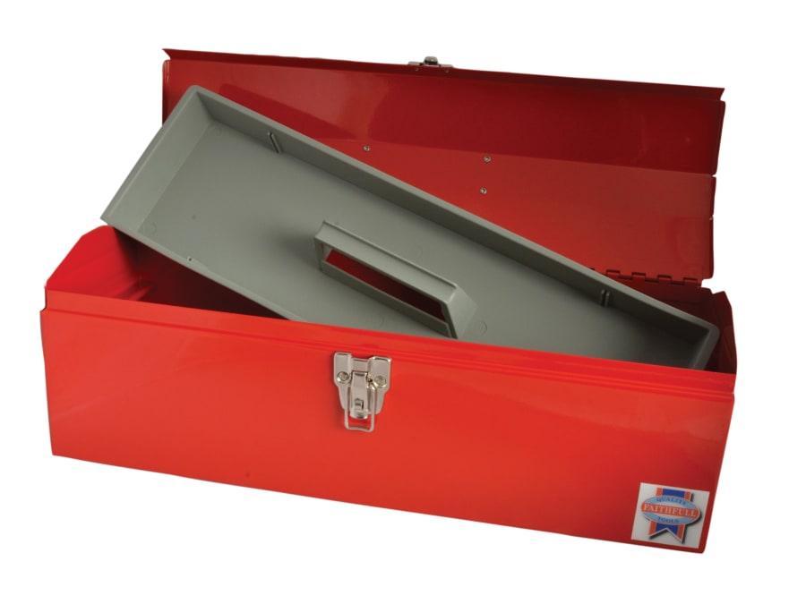 Faithfull FAITBB19 48cm Metal Toolbox with Tote Tray