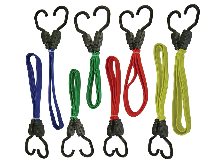 Faithfull FAITDBUNG8 8 Piece Flat Bungee Cord Set