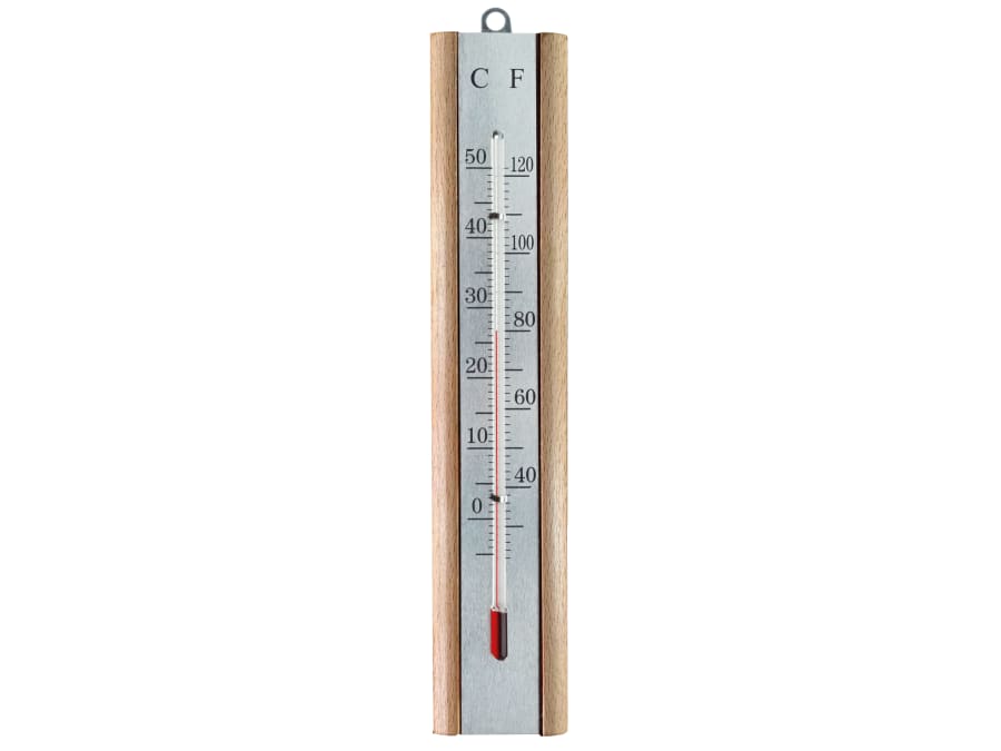 Faithfull FAITHBEECH Beech Wall Thermometer 200mm