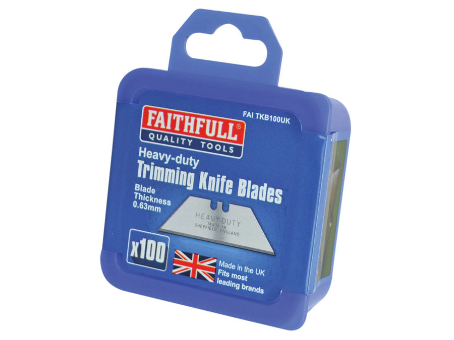 Faithfull FAITKB100UK 100 Pack Trimming Knife Blades