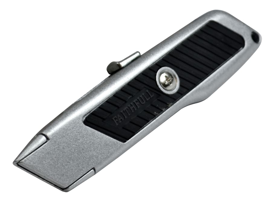 Faithfull FAITKRSAFETY Safety Trimming Knife with Auto Retracting Blade