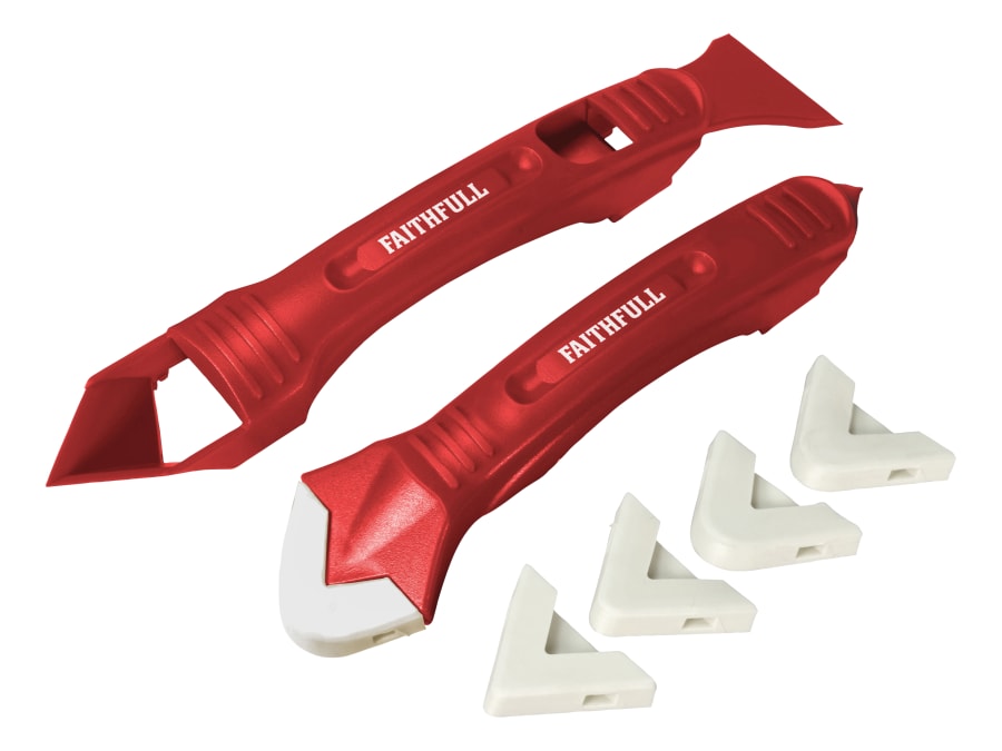 Faithfull FAITLSILKIT Silicone Scraper Kit