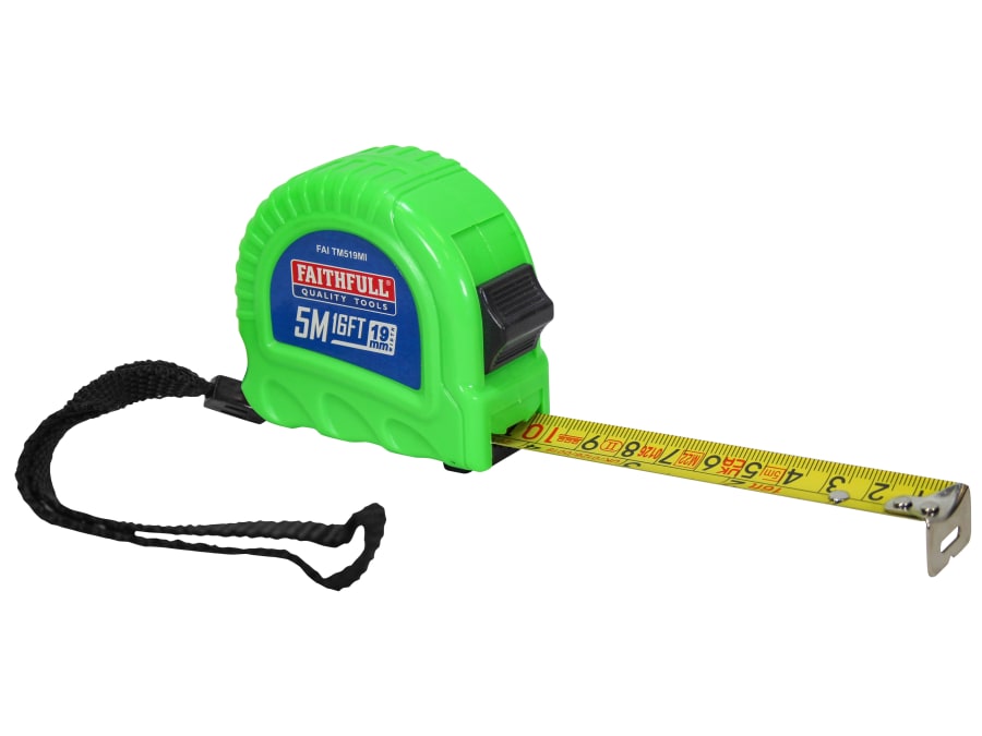 Faithfull FAITM519MI 5m x 19mm Tape Measure