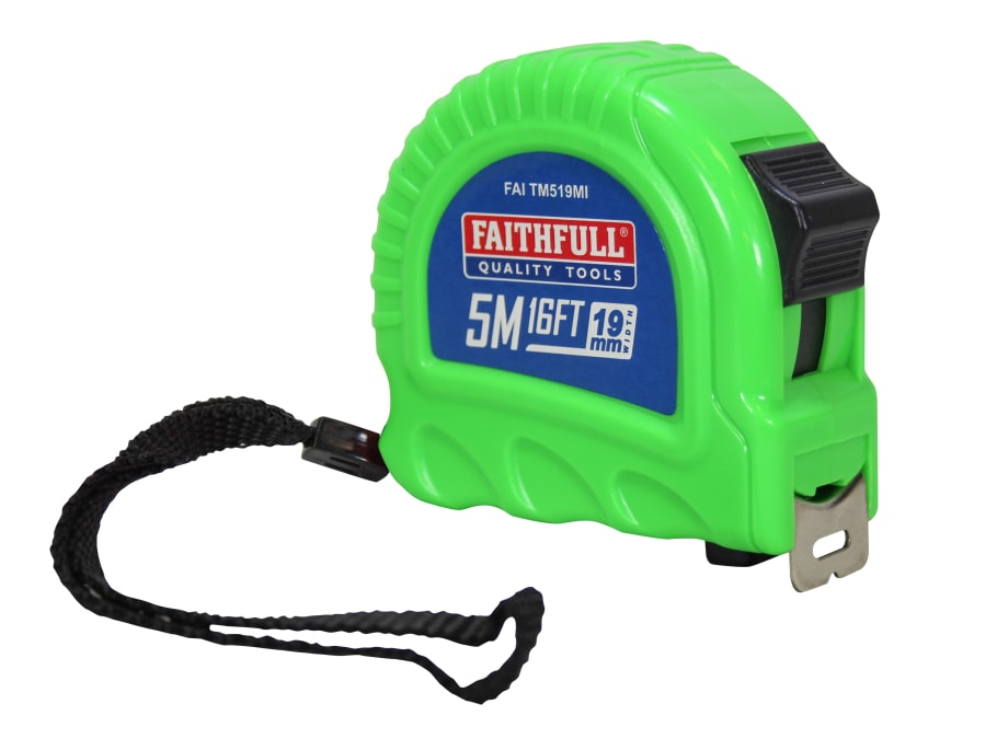 Faithfull FAITM519MI 5m x 19mm Tape Measure