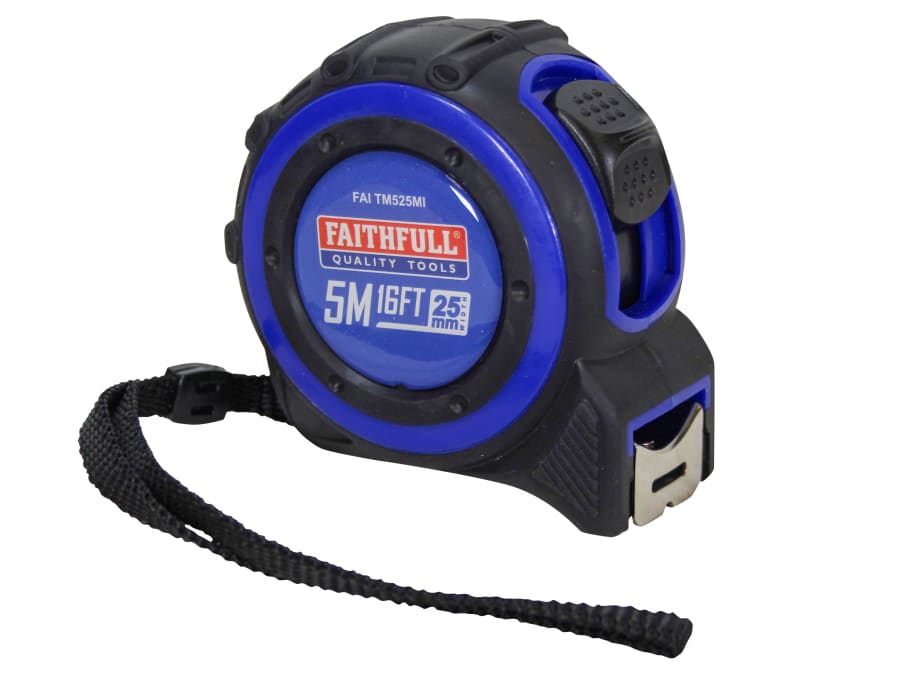 Faithfull FAITM525MI Trade Tape Measure 5m x 25mm