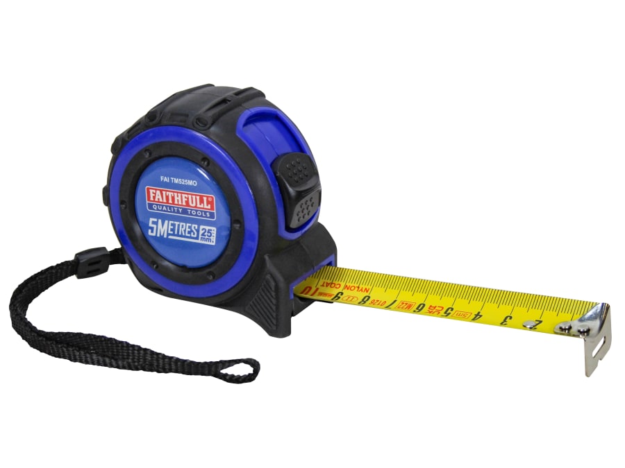 Faithfull FAITM525MO 5m Tape Measure 25mm