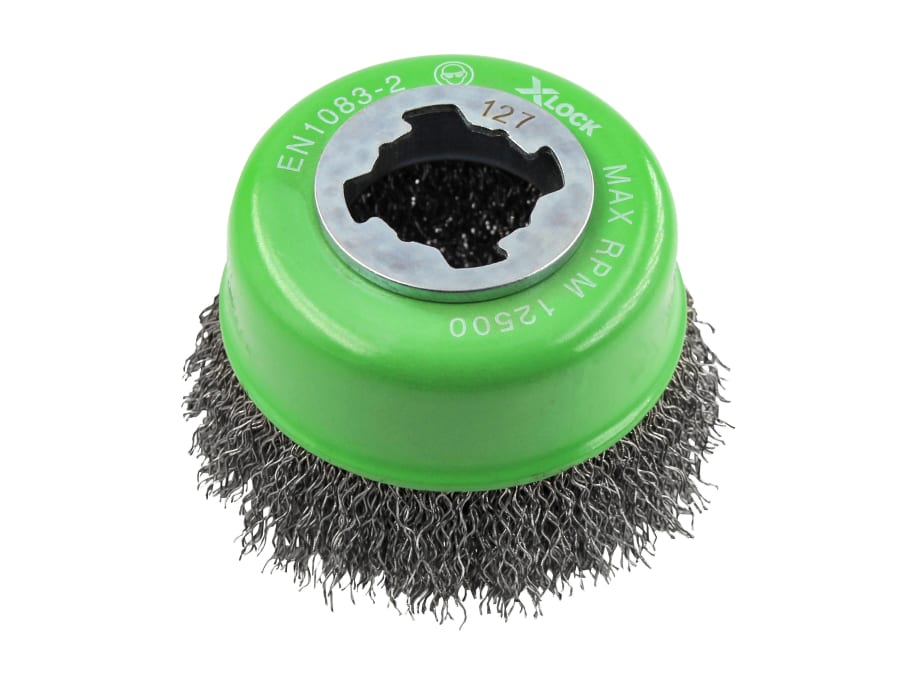 Faithfull FAIWBC75SSXL 75mm M14 Stainless Steel Wire Cup Brush