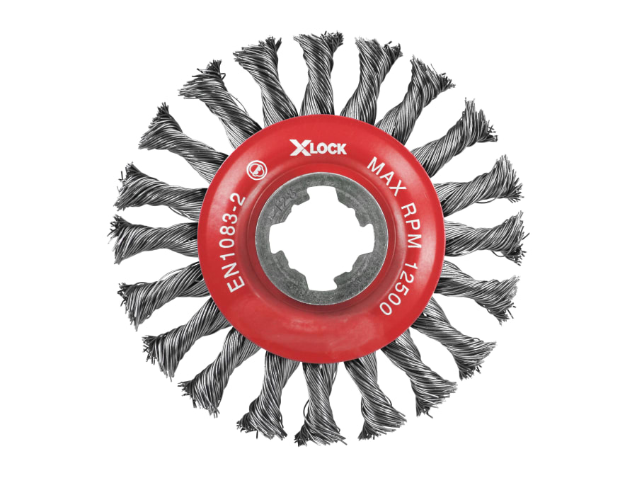 Faithfull FAIWBCT115XL 115mm Conical Wire Brush with M14x2 Thread