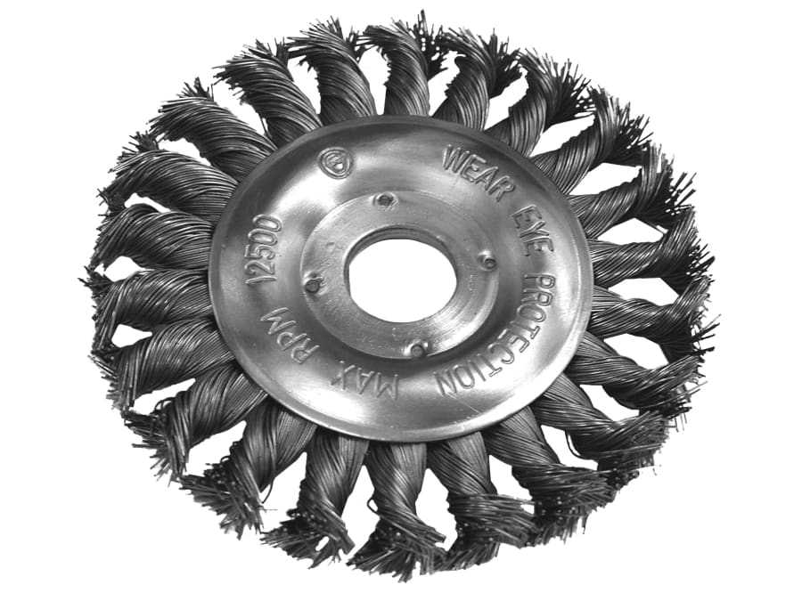 Faithfull FAIWBCT115 115mm Circular Wire Brush M14x2 Bore