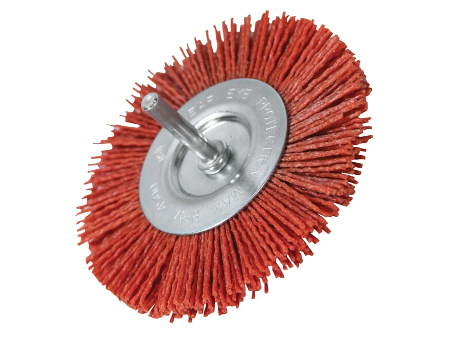 Faithfull FAIWBN100C 100mm Nylon Circular Brush with 6mm Shank