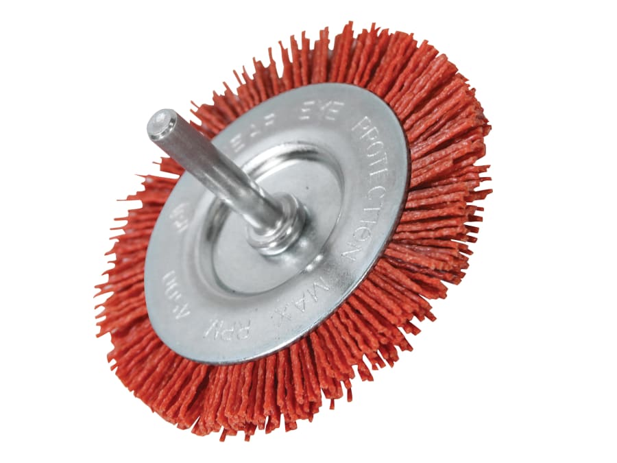 Faithfull FAIWBN75C 75mm Nylon Wheel Brush with 6mm Shank