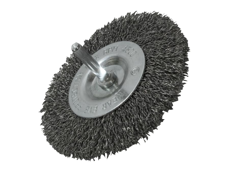 Faithfull FAIWBS100C 100mm Wire Brush with 6mm Shank
