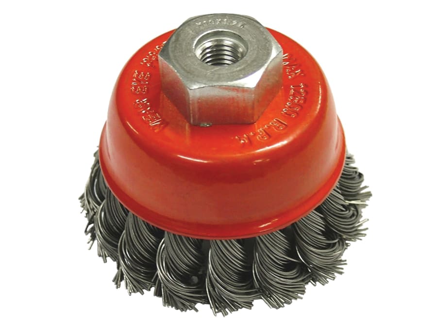 Faithfull FAIWBT65MF 65mm Wire Cup Brush with M10x1.25 Thread