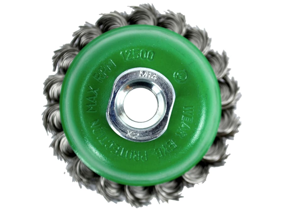 Faithfull FAIWBT65S 65mm Wire Cup Brush with M14 Thread