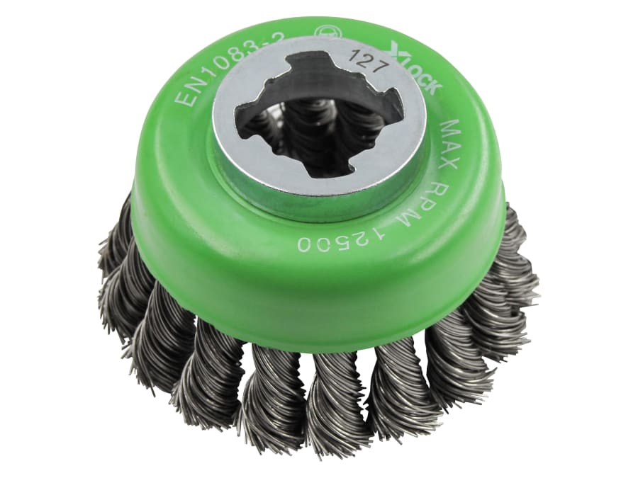 Faithfull FAIWBT75SSXL 75mm M14 x 2 Stainless Steel Wire Cup Brush