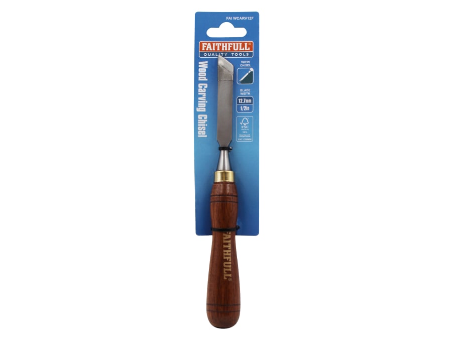 Faithfull FAIWCARV12F 12.7mm Skew Carving Chisel
