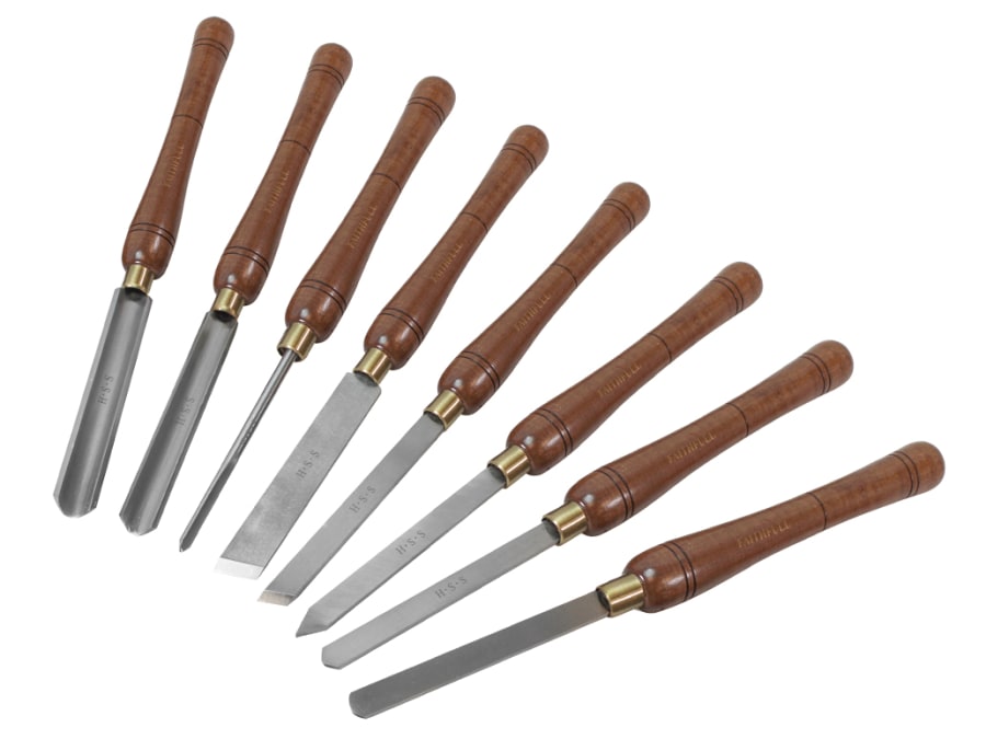 Faithfull FAIWCTSET8B 8 Piece Turning Chisel Set