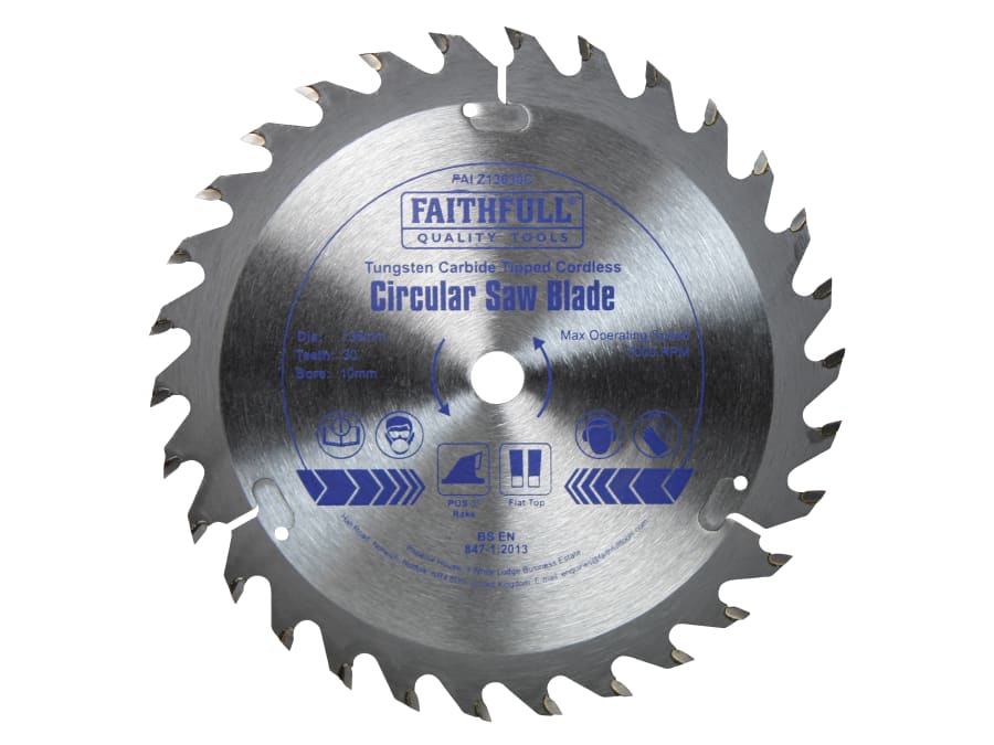 Faithfull FAIZ13630C TCT Trimsaw Blade 136 x 10mm x 30T