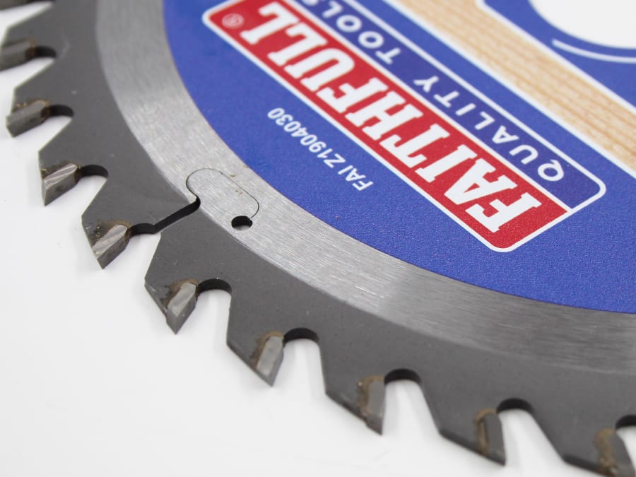 Faithfull FAIZ1904030 190mm x 30mm x 40T TCT Circular Saw Blade
