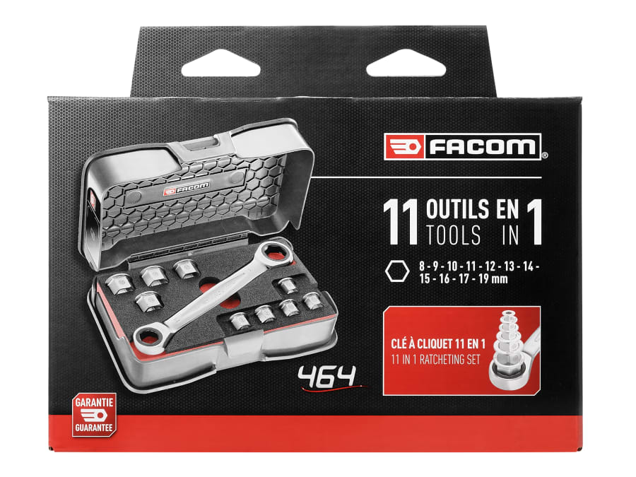 Facom 464J1APB 11-in-1 Ratcheting Wrench