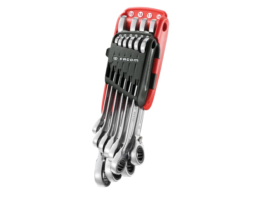 Facom 467BJP10PB 10 Piece Ratchet Combination Wrench Set