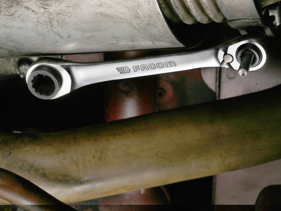 Facom 64CJ2PB 2 Piece Ratcheting Spanner Set