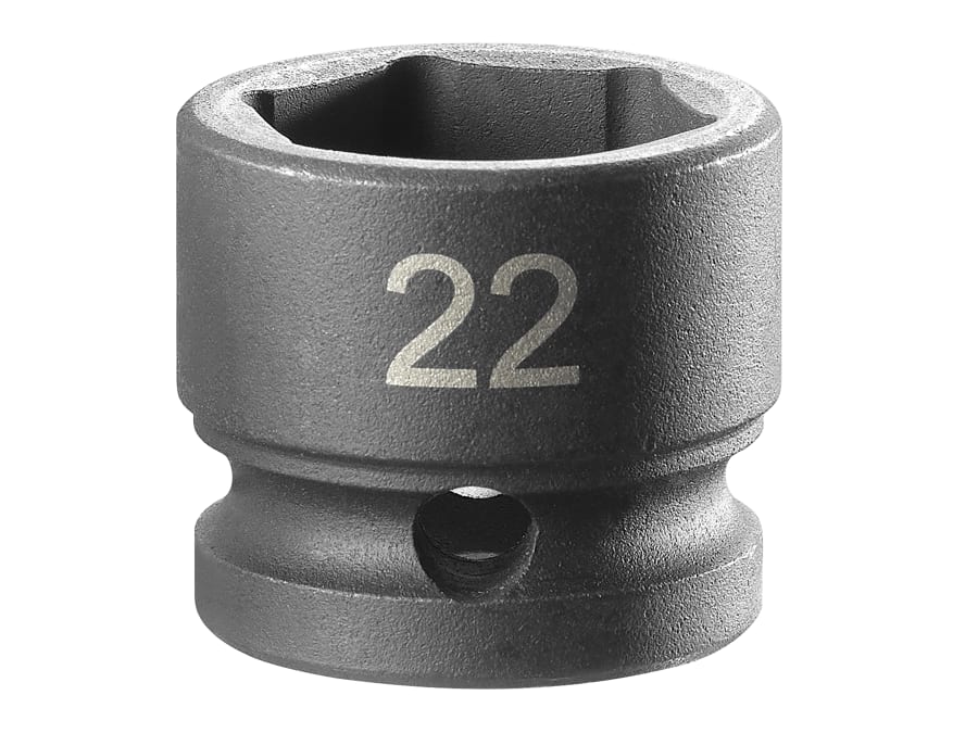 Facom NSS22A 1/2in Drive 22mm 6-Point Stubby Impact Socket
