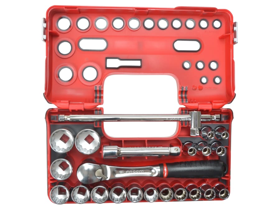 Facom SLDBOX412 22 Piece 1/2in Drive 12-Point Socket Set