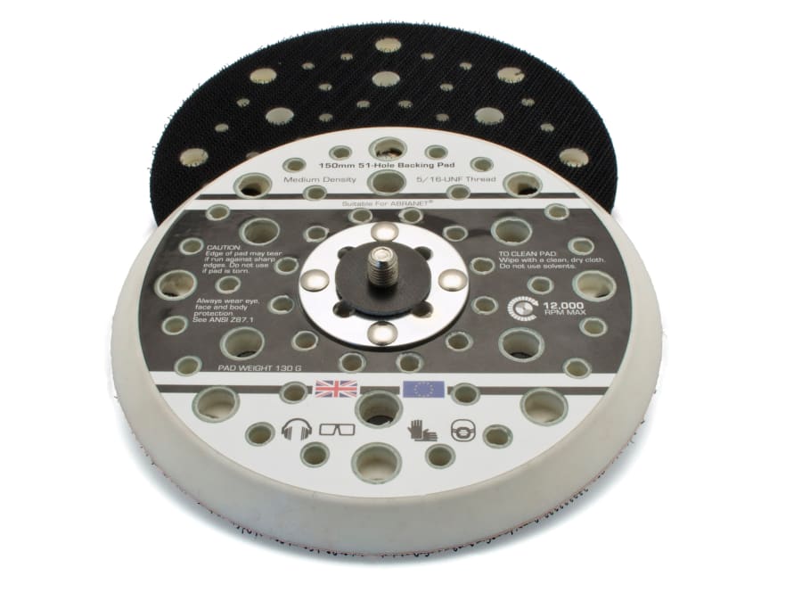 Flexipads World Class Flexipads 17096 150mm Dual Action Sander Pad