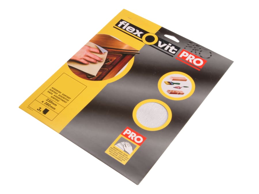 Flexovit 63642526299 Silicon Carbide Sanding Sheets 230 x 280mm Medium 180 Grit