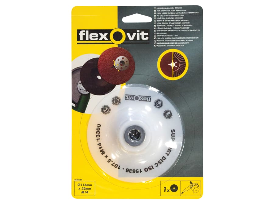 Flexovit 63642556835 Backing Pad 115 x 22mm