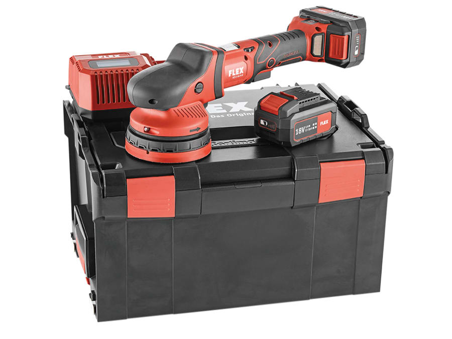 Flex Power Tools Flex XCE 8125 18.0-EC 18V Random Orbital Polisher with 2 × 5.0Ah
