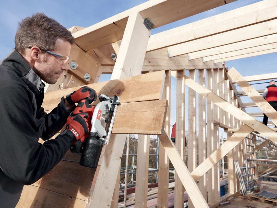 Flex Power Tools 454028 18V Circular Saw 165mm with 2 × 5.0Ah Batteries