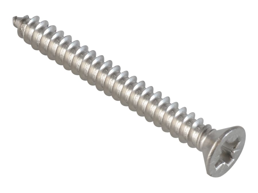 Forgefix FPSTCSK1128SS Pozi Countersunk Self-Tapping Screw A2 Stainless Steel 1.1/2in x 8