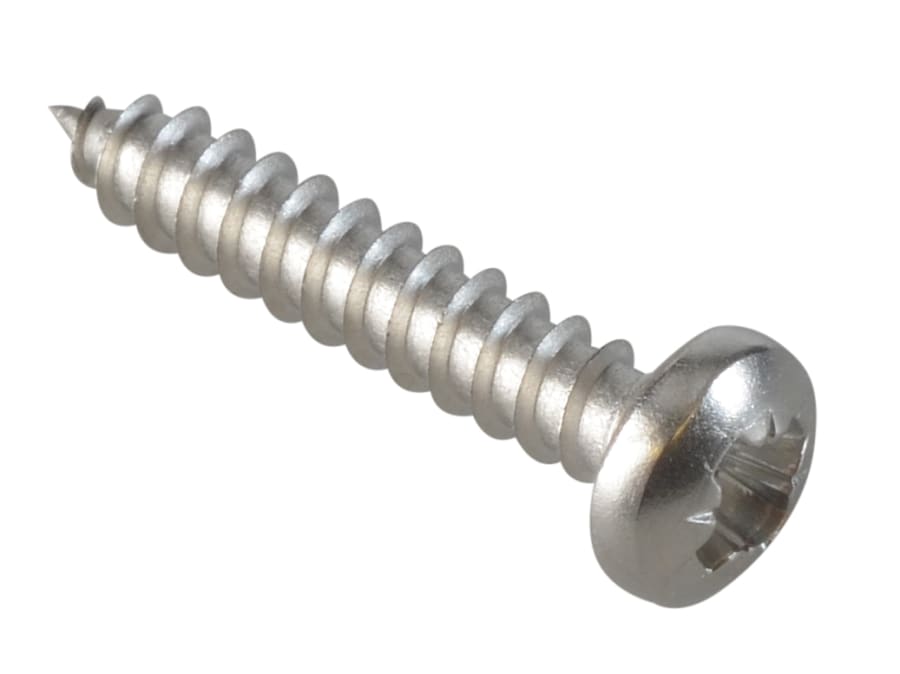 Forgefix FPSTPP346SS 3/4in x 6 Self-Tapping Pan Head Screw Stainless Steel
