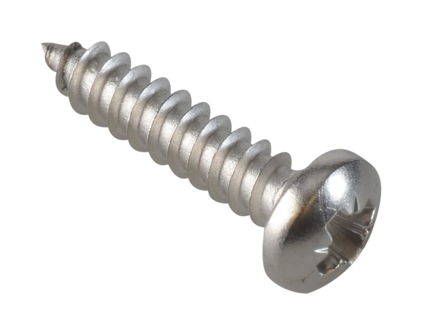 Forgefix FPSTPP348SS 3/4in x 8 Self-Tapping Screw with Pozi Pan Head