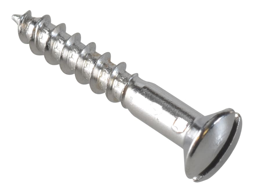 Forgefix FPRAH425CP 4.0 x 25mm Raised Head Multi-Purpose Screw Chrome Plated