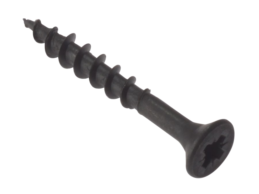 Forgefix CARS4232 4.2 × 32mm Pozi Carcass Screws Black Phosphate Box 200