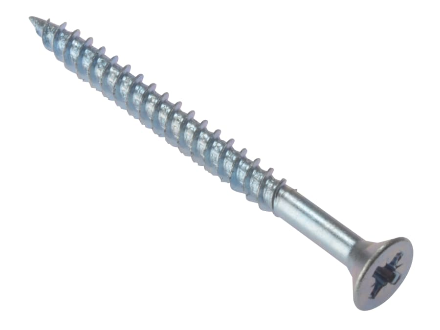 Forgefix CSK128ZP General Purpose Pozi Screw 1/2in x 8 Zinc Plated Box 200