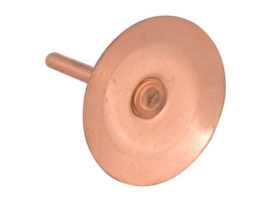 Forgefix 100DISCRIVC Copper Disc Rivets 20 × 20 × 1.5mm